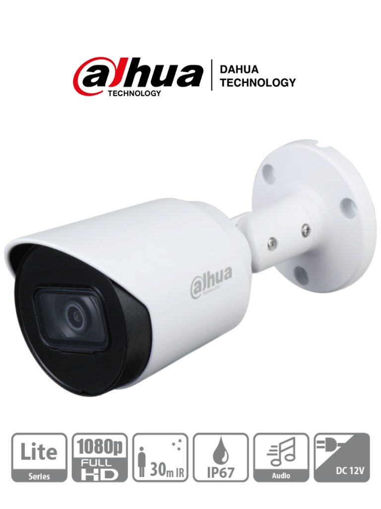Cámara Bala Dahua Technology DH-HAC-HFW1200TN-A-0280B-S4